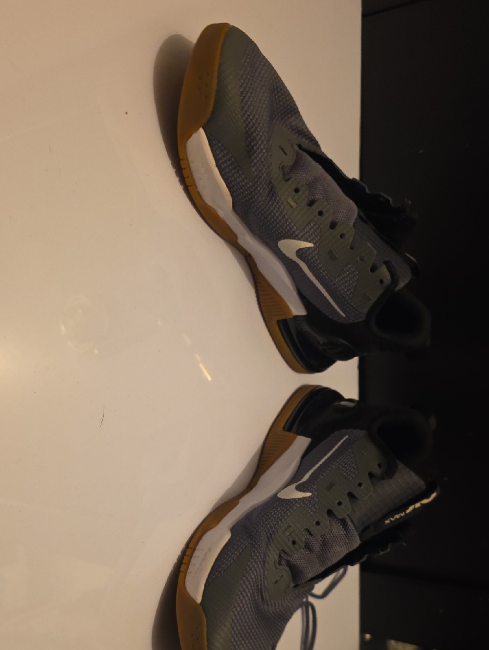 Nike Gray and Gum Cross-Training Sneakers